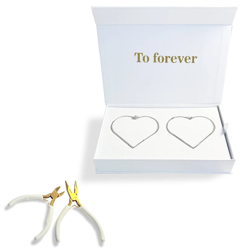 Create Lasting Love with the Permanent Bracelet Kit – DIY 316 Stainless Steel Couple's Bracelet Making Set for Unforgettable Anniversaries and Valentine's Day Gifts